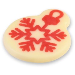 Assortimento di 4 palline di Natale  3, 6 cm - Cioccolato bianco. n7