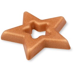 4 Stelle di Natale al cioccolato bianco con fori -  3, 4 cm. n4