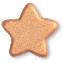 4 Stelle di Natale dorate al cioccolato bianco -  3 cm. n1