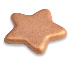 4 Stelle di Natale dorate al cioccolato bianco -  3 cm. n2
