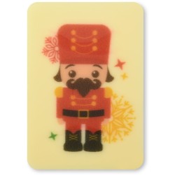 4 placchette Schiaccianoci di cioccolato bianco - 5 cm. n4