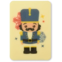 4 placchette Schiaccianoci di cioccolato bianco - 5 cm. n5