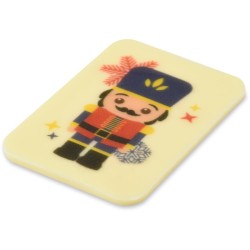 4 placchette Schiaccianoci di cioccolato bianco - 5 cm. n7