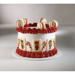 4 placchette Schiaccianoci di cioccolato bianco - 5 cm. n10