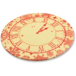 1 Orologio di Capodanno Ø 12 cm - Cioccolato bianco. n°1