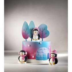 1 simpatico pinguino di zucchero 3D - 6, 5 cm. n°10