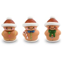 1 Omino di pan di zenzero 3D in zucchero - 5 cm