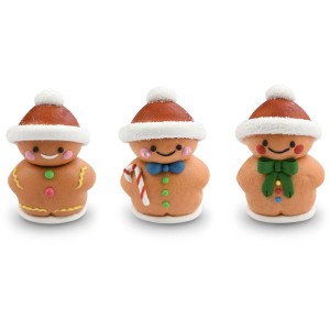 1 Omino di pan di zenzero 3D in zucchero - 5 cm