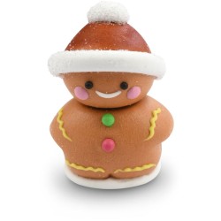 1 Omino di pan di zenzero 3D in zucchero - 5 cm. n°1