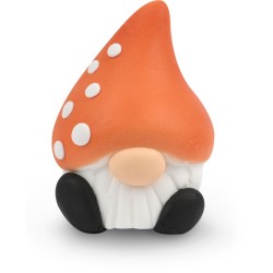1 elfo di funghi di zucchero 3D - 6 cm. n1