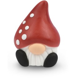 1 elfo di funghi di zucchero 3D - 6 cm. n2