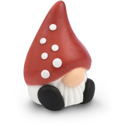 1 elfo di funghi di zucchero 3D - 6 cm. n4
