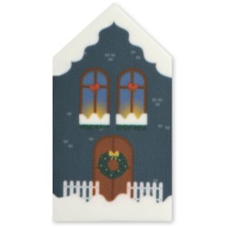 Assortimento di 3 case scandinave Ø 5 cm - Zucchero. n°1