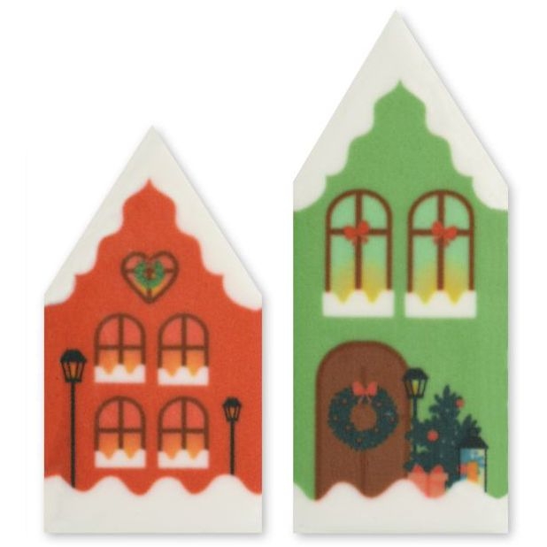 Assortimento di 2 case scandinave Ø 5 cm - Zucchero