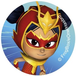 12 adesivi per biscotti PJ Masks (5, 8 cm) - Zucchero. n6