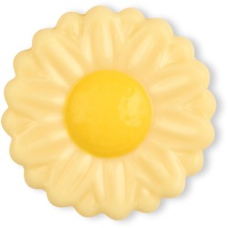 Assortimento di 3 Fiori -  3, 5 cm - Cioccolato bianco. n2