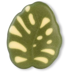 Assortimento di 4 Foglie - 3, 4 cm - Cioccolato Bianco. n2
