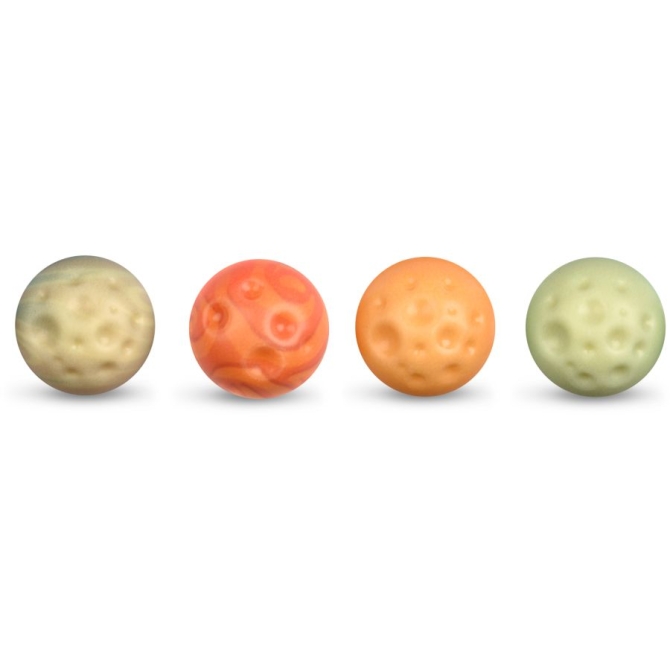 Assortimento 4 Pianeti -  2, 6 cm - Cioccolato bianco 