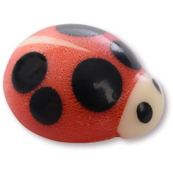 4 Mini Coccinelle -  1, 5 cm - Cioccolato bianco. n1