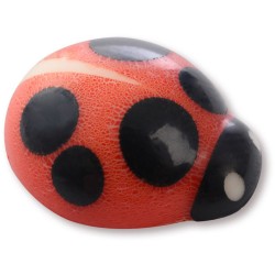 4 Mini Coccinelle -  1, 5 cm - Cioccolato bianco. n2
