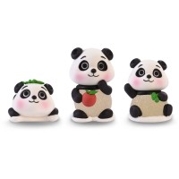 Assortimento di 3 Panda - Jelly Sugar - 6 cm