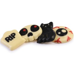 4 Decorazioni di Halloween - Cioccolato bianco. n1