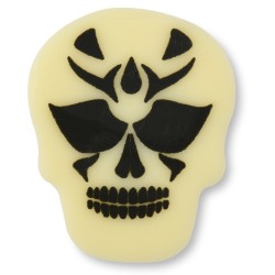 Set di 5 teschi spaventosi - Cioccolato bianco. n4