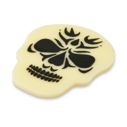 Set di 5 teschi spaventosi - Cioccolato bianco. n6