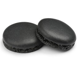 6 gusci di macaron neri - 3, 5 cm - (per 3 macaron). n1