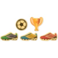 3 decorazioni a tema calcio | Cioccolato bianco