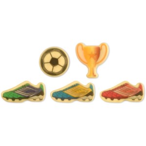 3 decorazioni a tema calcio | Cioccolato bianco