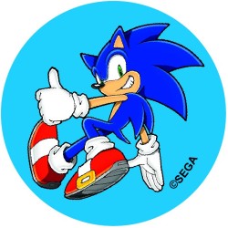 12 adesivi per biscotti di Sonic (5, 5 cm) - Zucchero. n°1