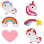 6 Decorazioni Unicorno Rainbow - Zucchero