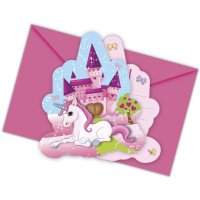 6 Inviti Unicorno incantato