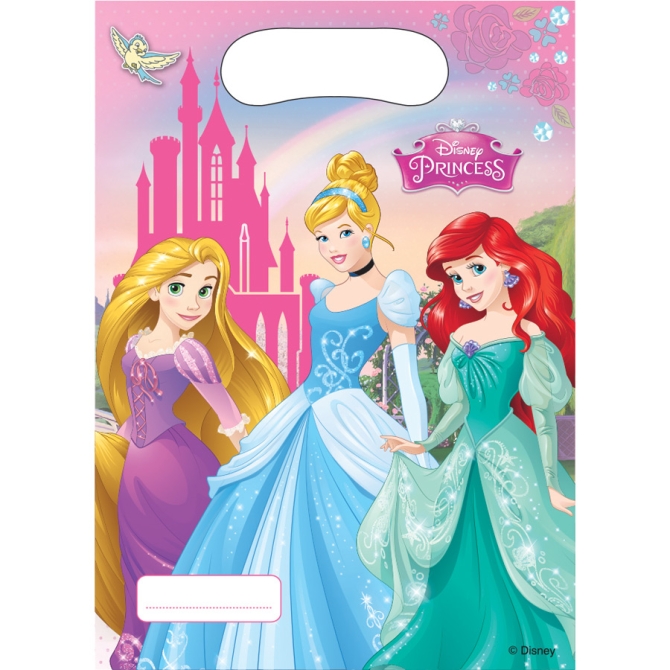 6 Sacchetti regalo Disney Dreaming Princess 