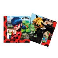 Contiene : 1 x 20 Tovaglioli Miraculous Lady Bug - Compostabile