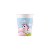 8 Bicchieri Unicorno - Compostabile