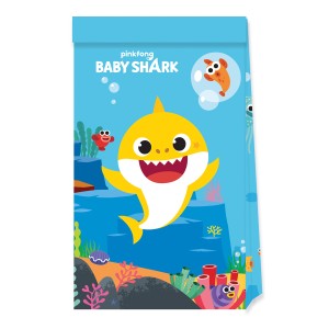 4 Sacchettini Regalo Baby Shark