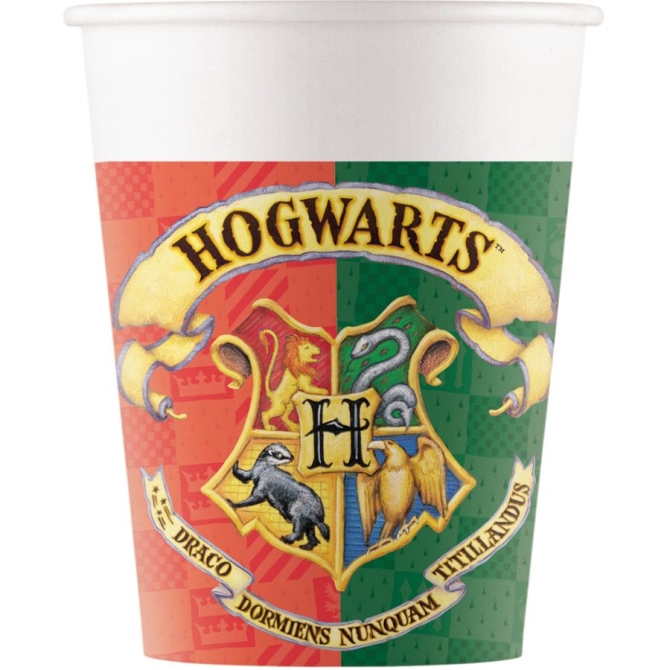 8 Bicchieri Harry Potter Hogwarts 