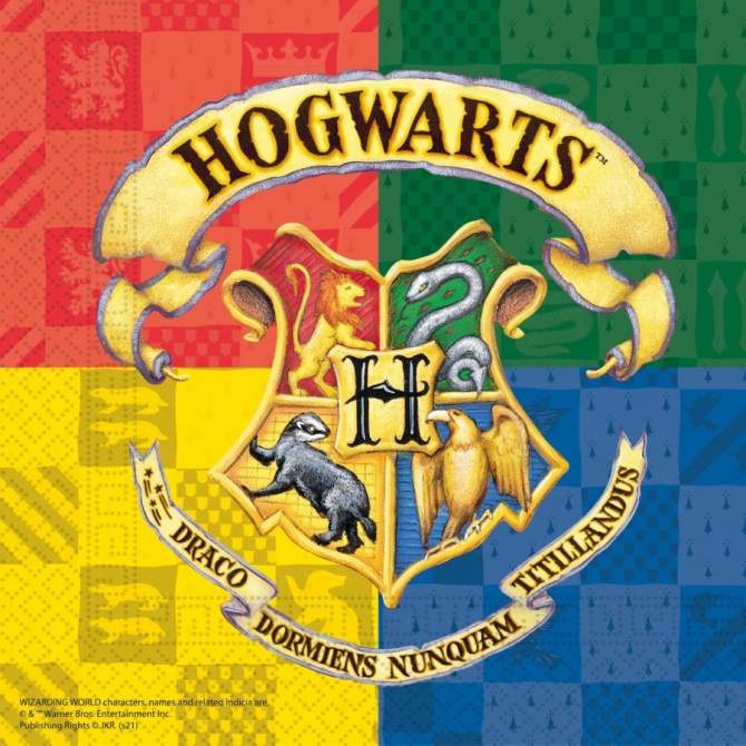 20 Tovaglioli Harry Potter Hogwarts 