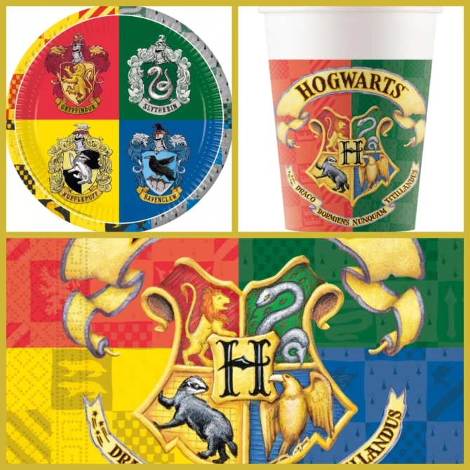 Scatola per feste di Harry Potter a Hogwarts 