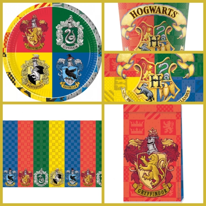 Grande scatola per feste di Harry Potter a Hogwarts 
