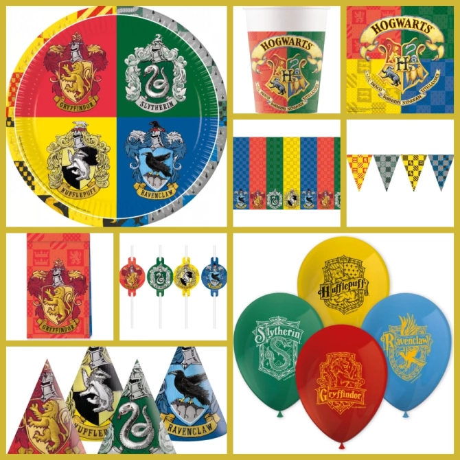Scatola per feste Maxi Harry Potter Hogwarts 