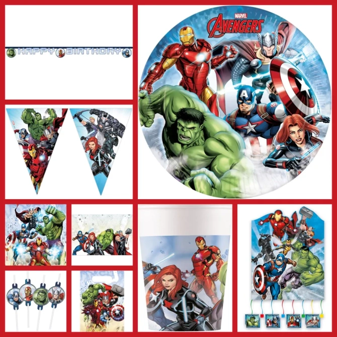 Maxi scatola per feste con pietre dell infinito di Avengers 