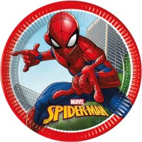 8 piatti Spiderman Crime Fighter