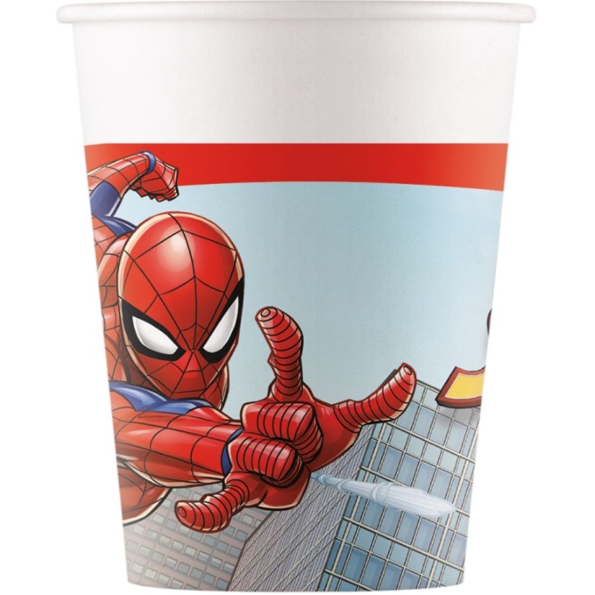 8 coppe Spiderman Crime Fighter 