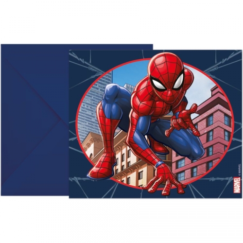 6 Inviti Spiderman Crime Fighter 