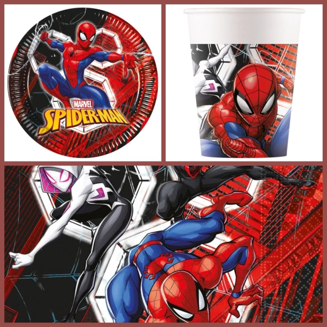 Scatola per feste di Spiderman Crime Fighter 