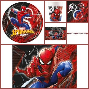 Grande scatola per feste di Spiderman Crime Fighter