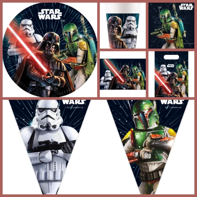 Grande scatola per feste Galaxy di Star Wars 